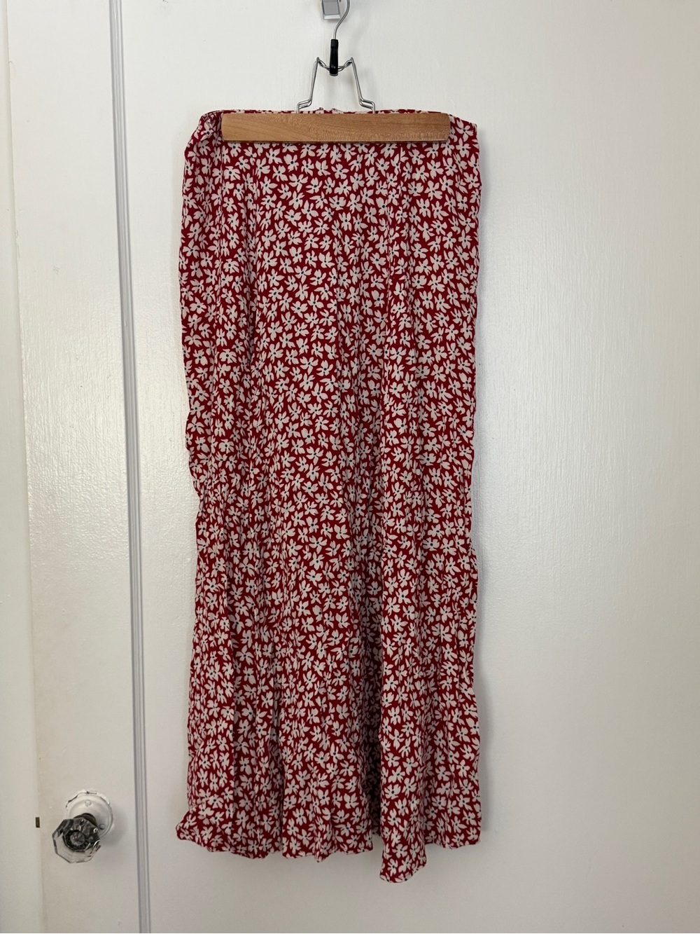 Reformation floral midi skirt